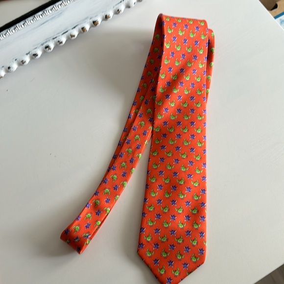 Cape Cod Neckwear Tie with Crabs and Sea Stars Silk - Picture 6 of 6